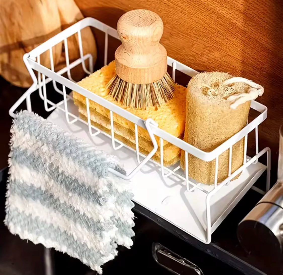 Kitchen Dishwash And Sponge Organizer, Kitchen Faucet Sponge Rack, Sink Drain Rack, Bathroom Supplies Rack Kitchen Dishwash And Sponge Organizer, Kitchen Faucet Sponge Rack, Sink Drain Rack, Bathroom Supplies Rack